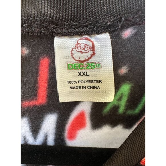 Dec 25th Christmas Light-Up Llama Holiday Onesie Pajamas XXL Festive Polyester - Picture 7 of 9